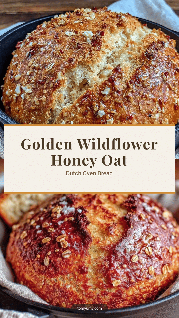 wildflower honey oat dutch oven bread recipe