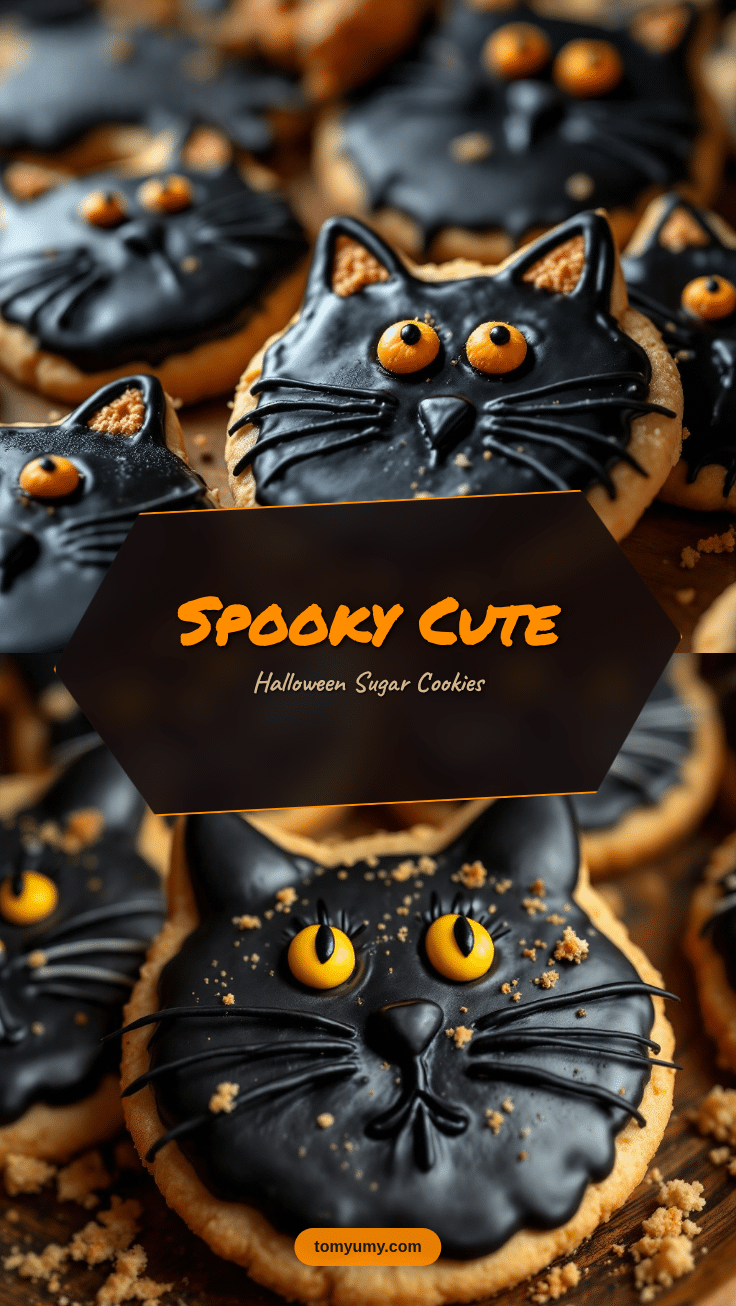 black cat halloween sugar cookies recipe