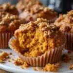 brown butter pumpkin muffins - featured image