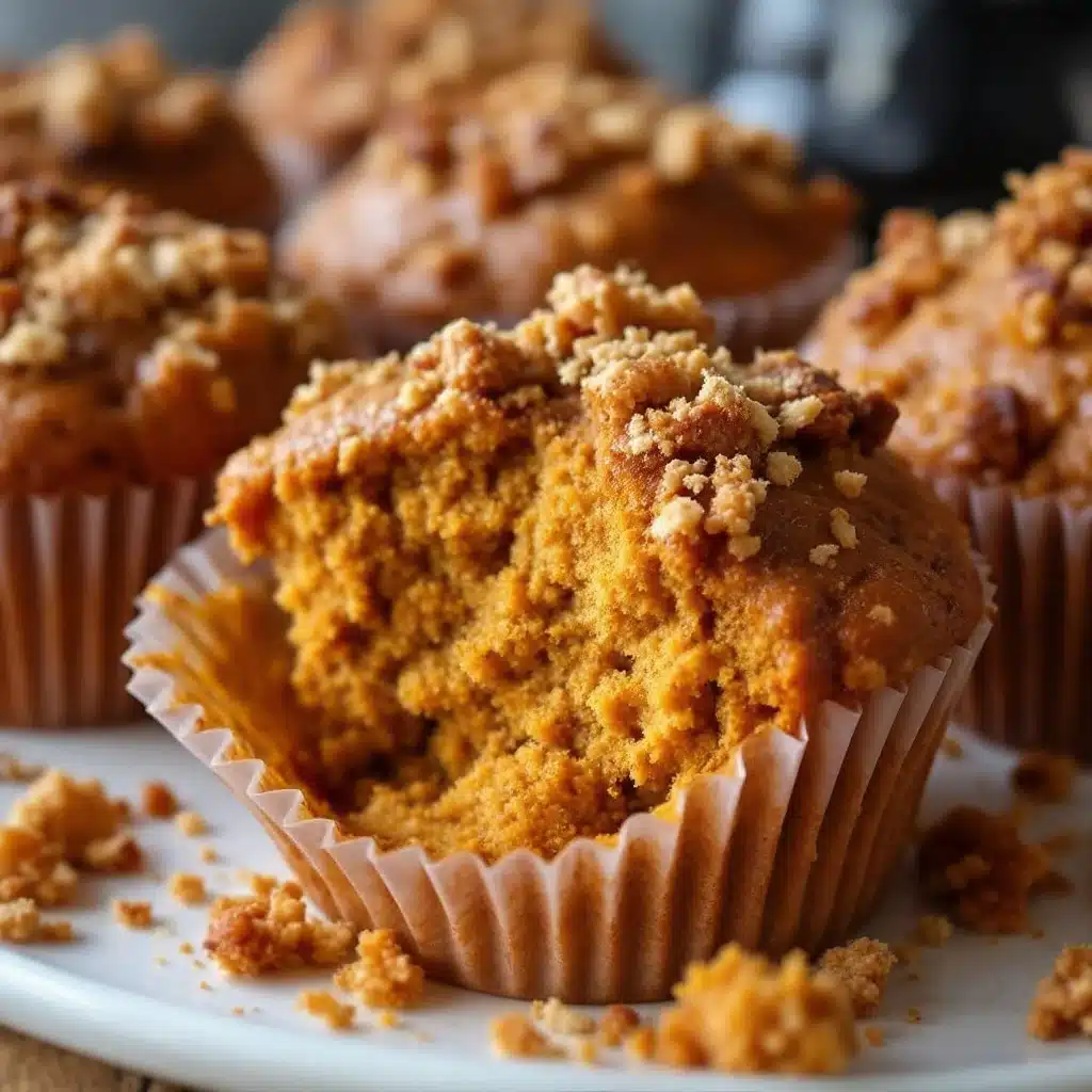 brown butter pumpkin muffins - featured image