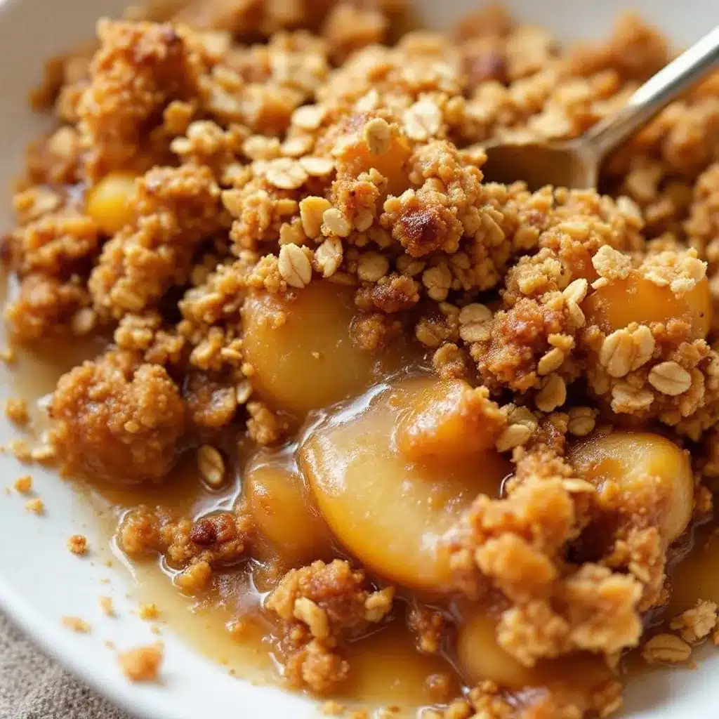 brown sugar bourbon apple crisp preparation steps