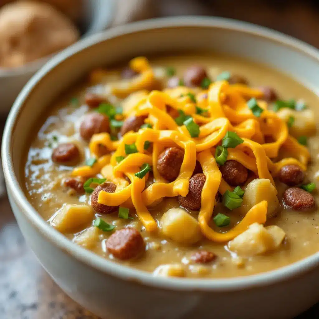 cheeseburger potato soup - featured image