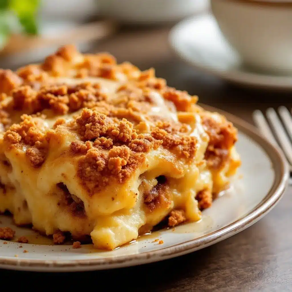 Christmas Morning Overnight Cinnamon Roll Casserole - featured image