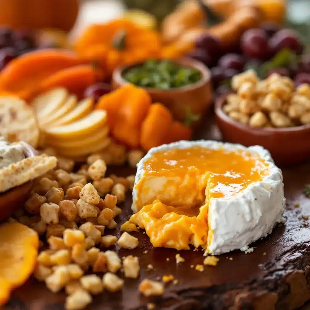 cozy pumpkin charcuterie board preparation steps