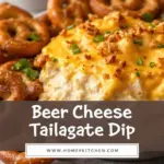 creamy beer cheese tailgate dip - featured image