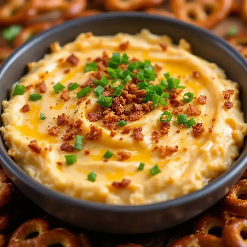 creamy beer cheese tailgate dip preparation steps