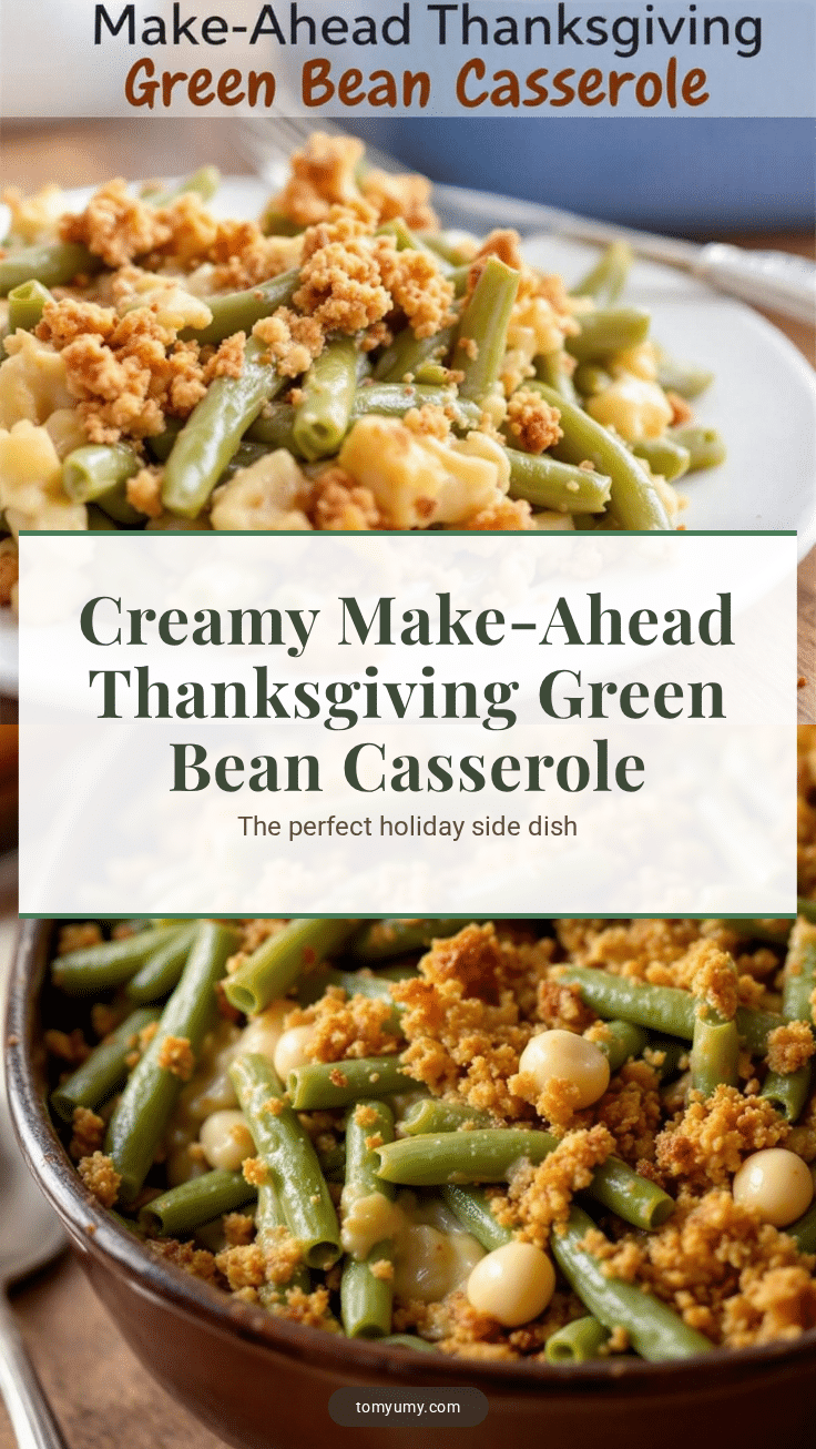creamy make-ahead thanksgiving green bean casserole recipe