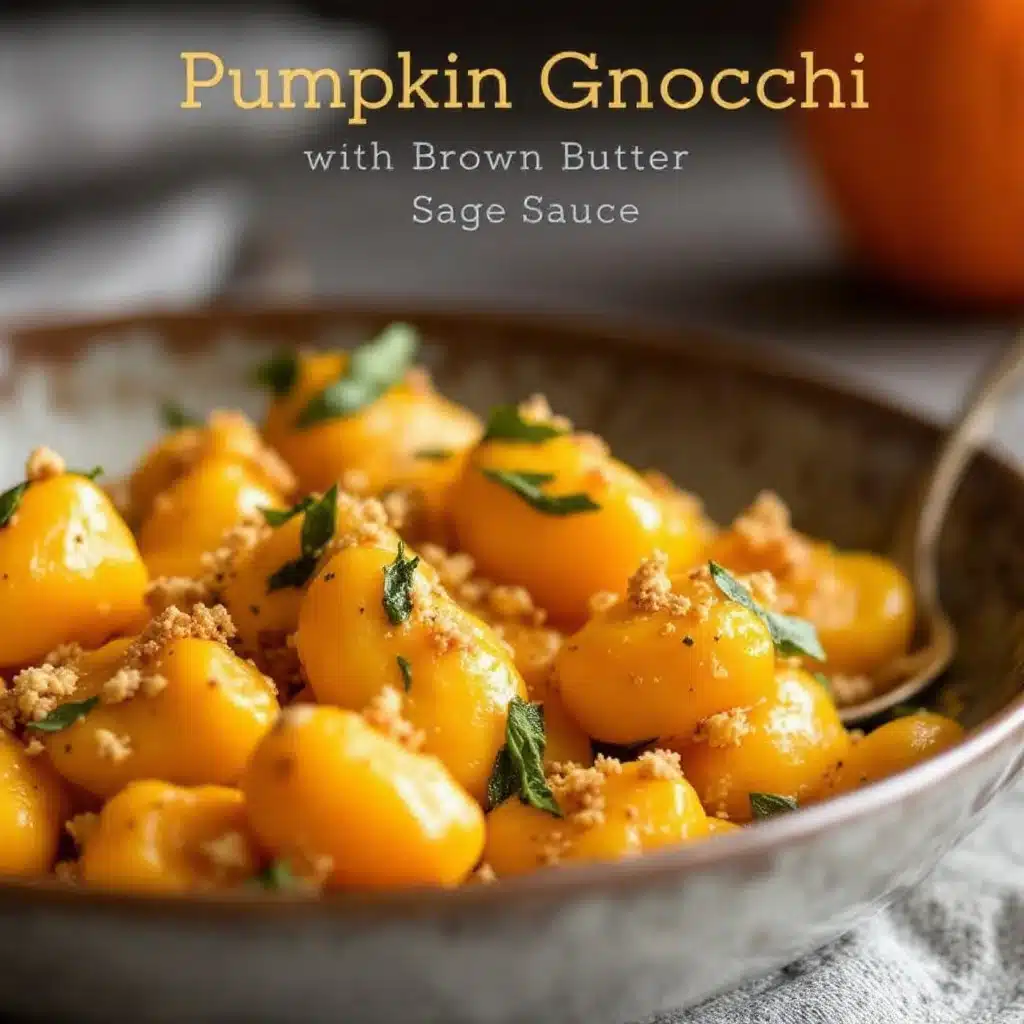 creamy pumpkin gnocchi - featured image