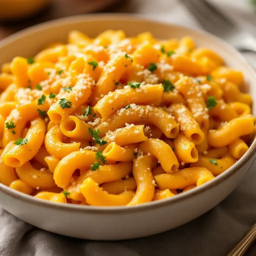 creamy roasted butternut squash mac & cheese bake preparation steps