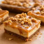 Creamy Salted Caramel Pumpkin Cheesecake Bars - featured image