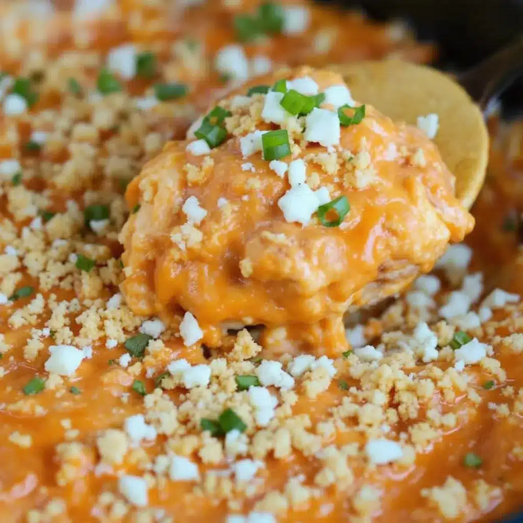 creamy slow cooker buffalo chicken dip preparation steps