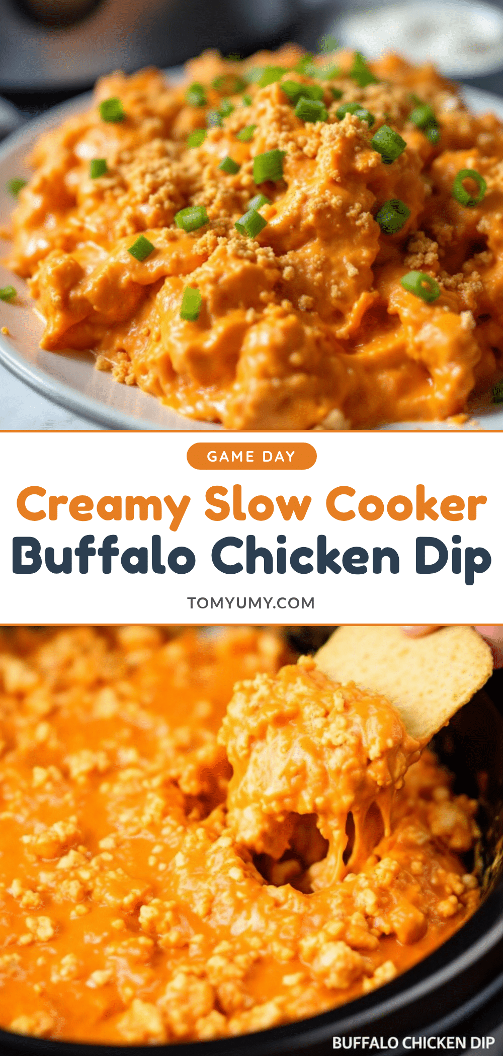 creamy slow cooker buffalo chicken dip recipe