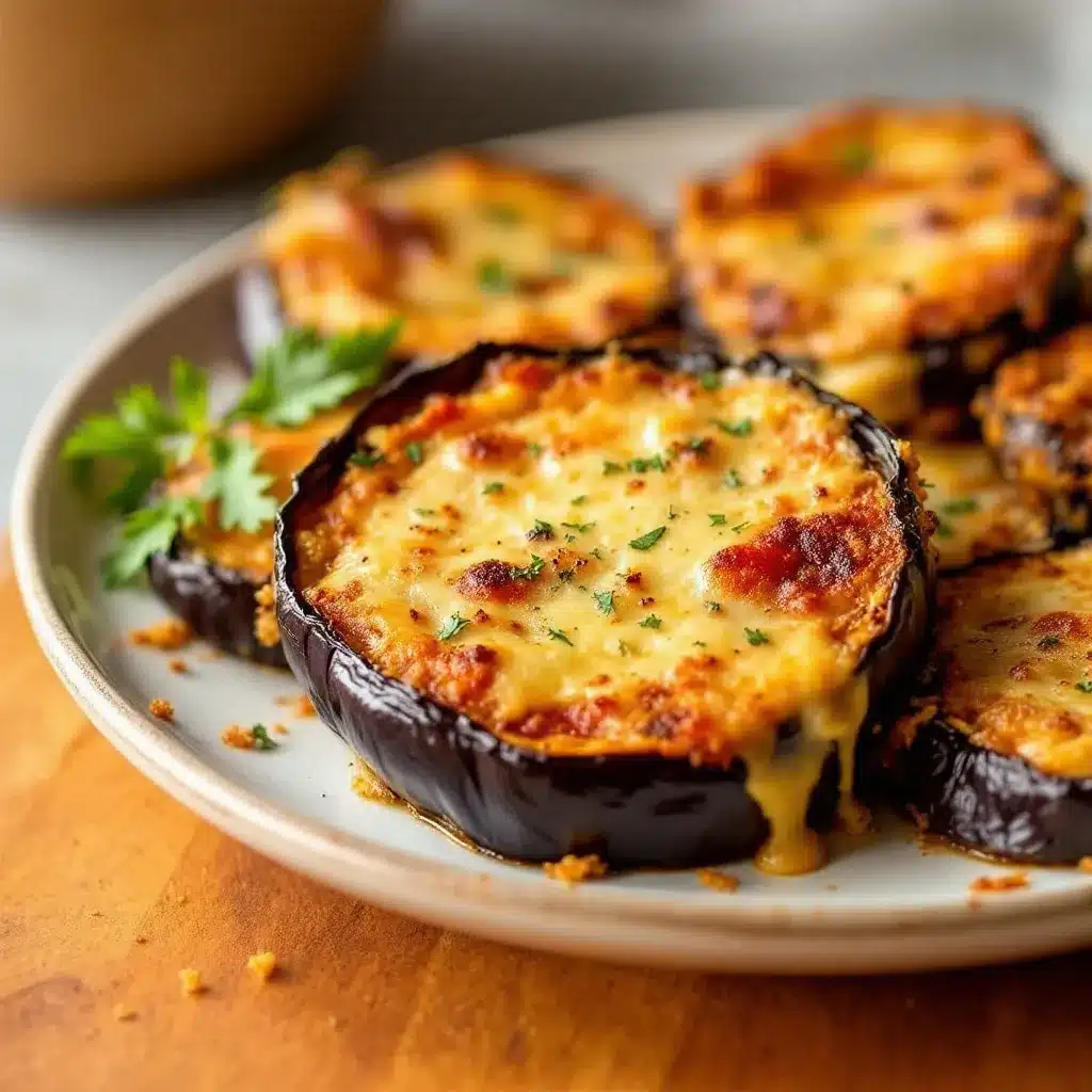 Crispy Air Fryer Eggplant Parmesan preparation steps