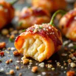 crispy bacon-wrapped jalapeno popper bites - featured image