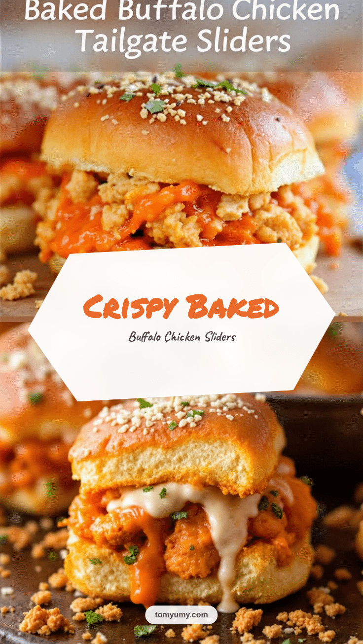 Crispy Baked Buffalo Chicken Sliders recipe