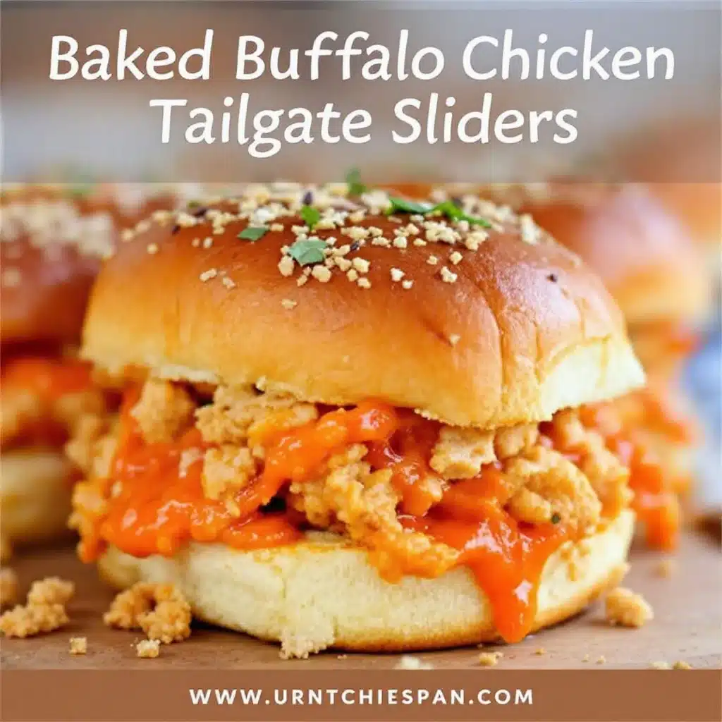 Crispy Baked Buffalo Chicken Sliders - featured image