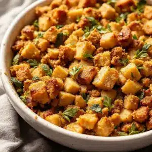 Crispy Brown Butter Sage Stuffing - featured image