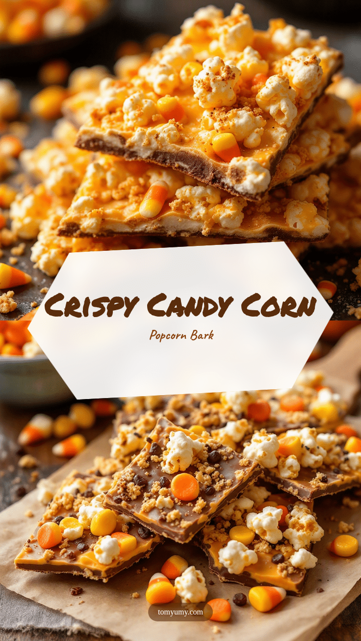 crispy candy corn popcorn bark recipe