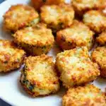 crispy cheesy air fryer zucchini tots - featured image