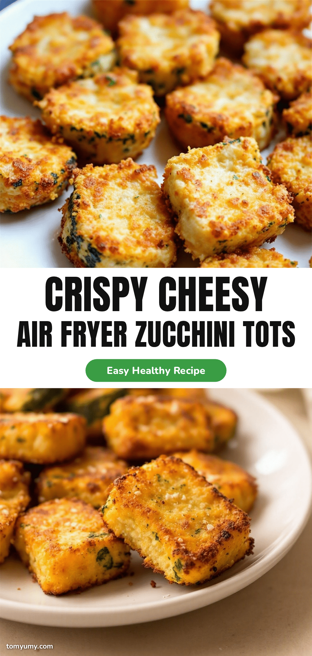 crispy cheesy air fryer zucchini tots recipe