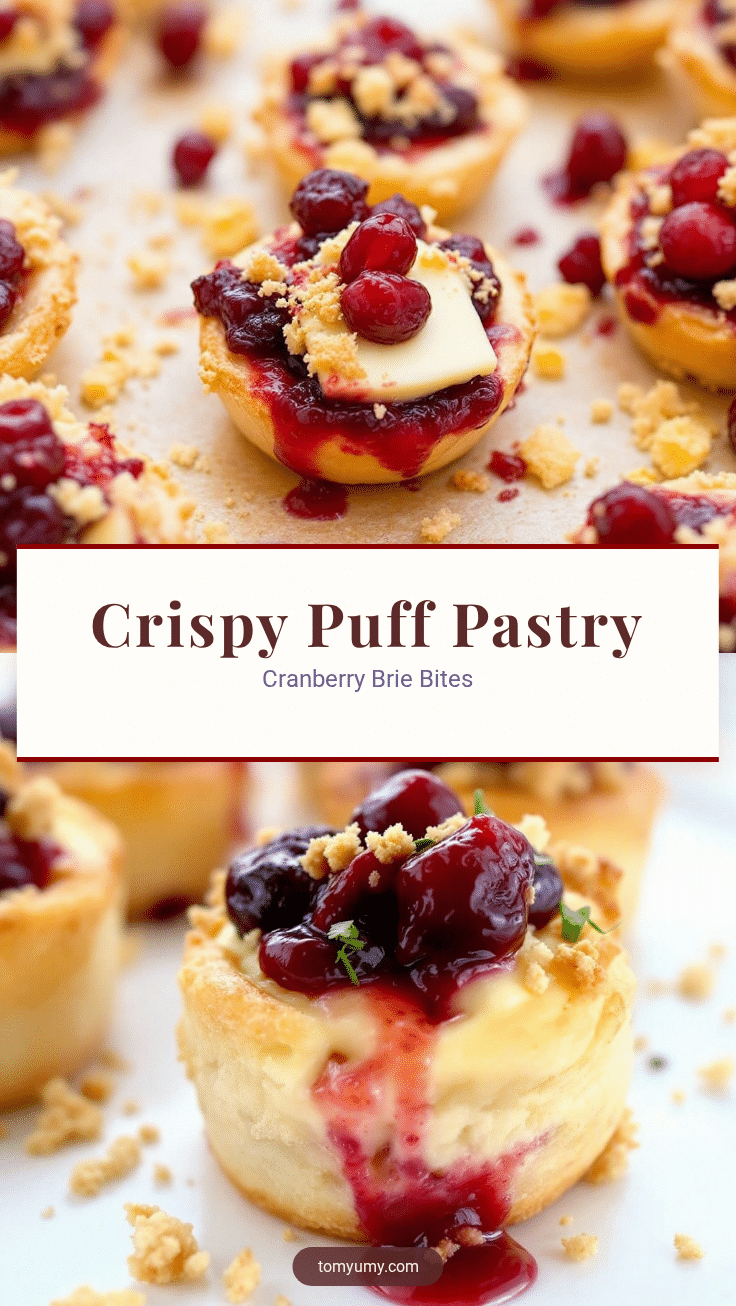 Crispy Cranberry Brie Bites recipe
