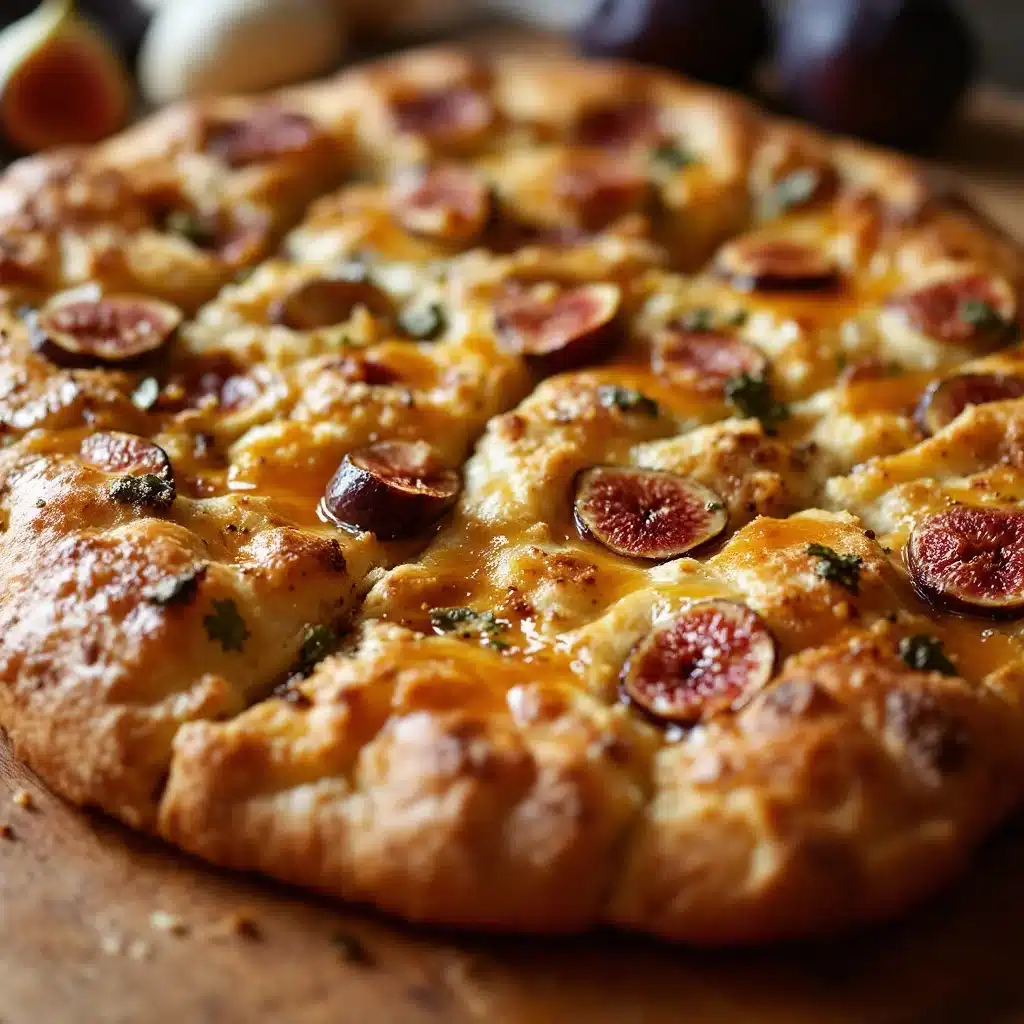 crispy fig and honey sourdough focaccia - featured image