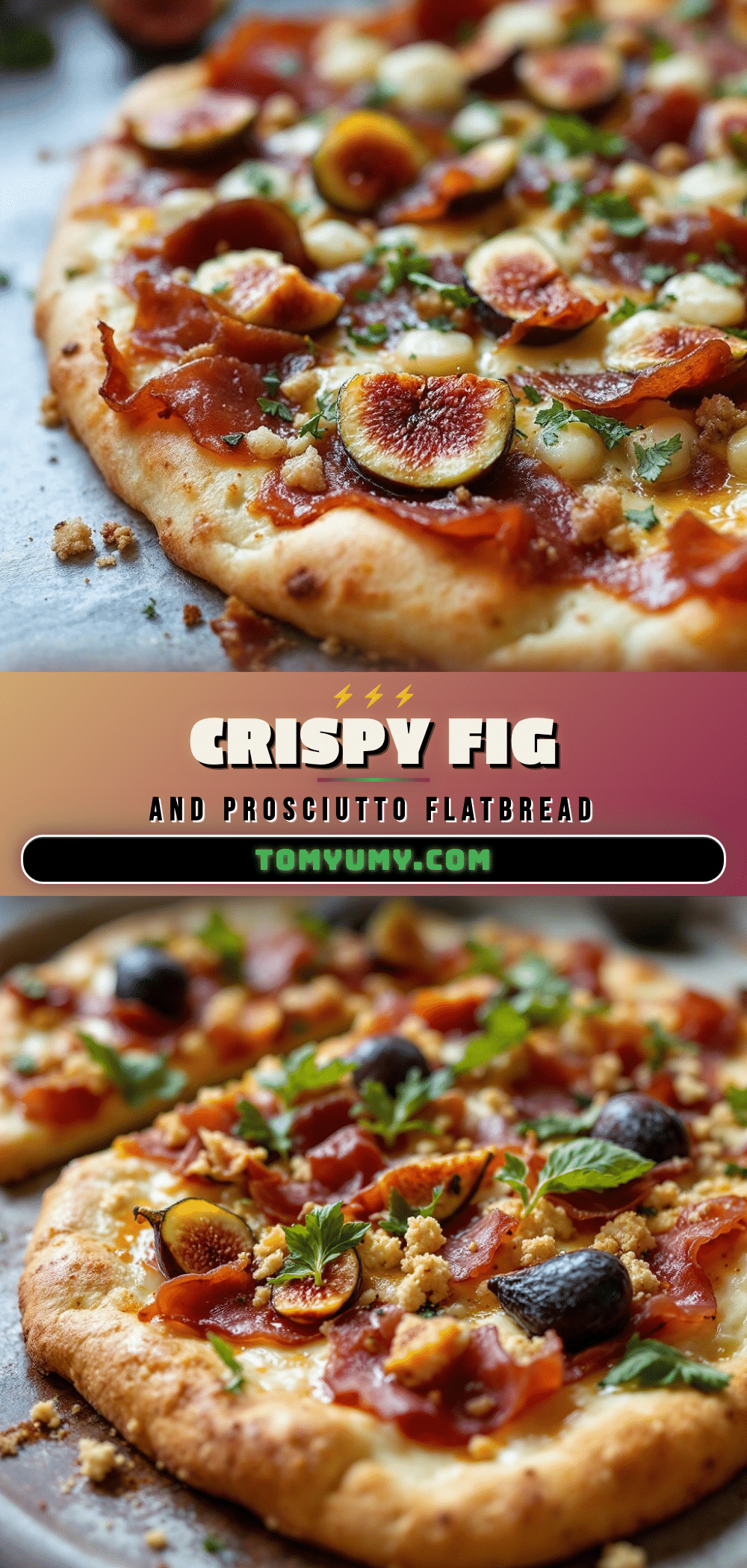 crispy fig and prosciutto flatbread recipe