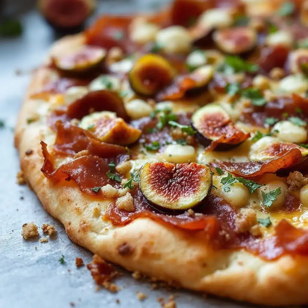 crispy fig and prosciutto flatbread - featured image