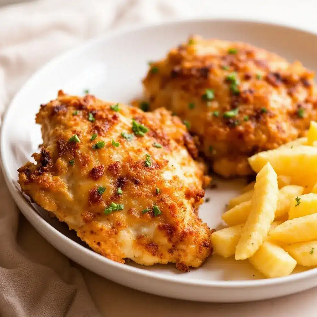 Crispy Garlic Parmesan Chicken Thighs preparation steps