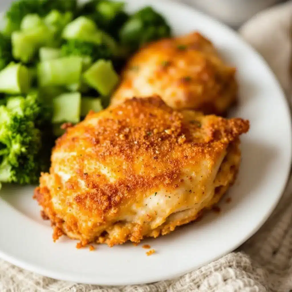 Crispy Garlic Parmesan Chicken Thighs - featured image