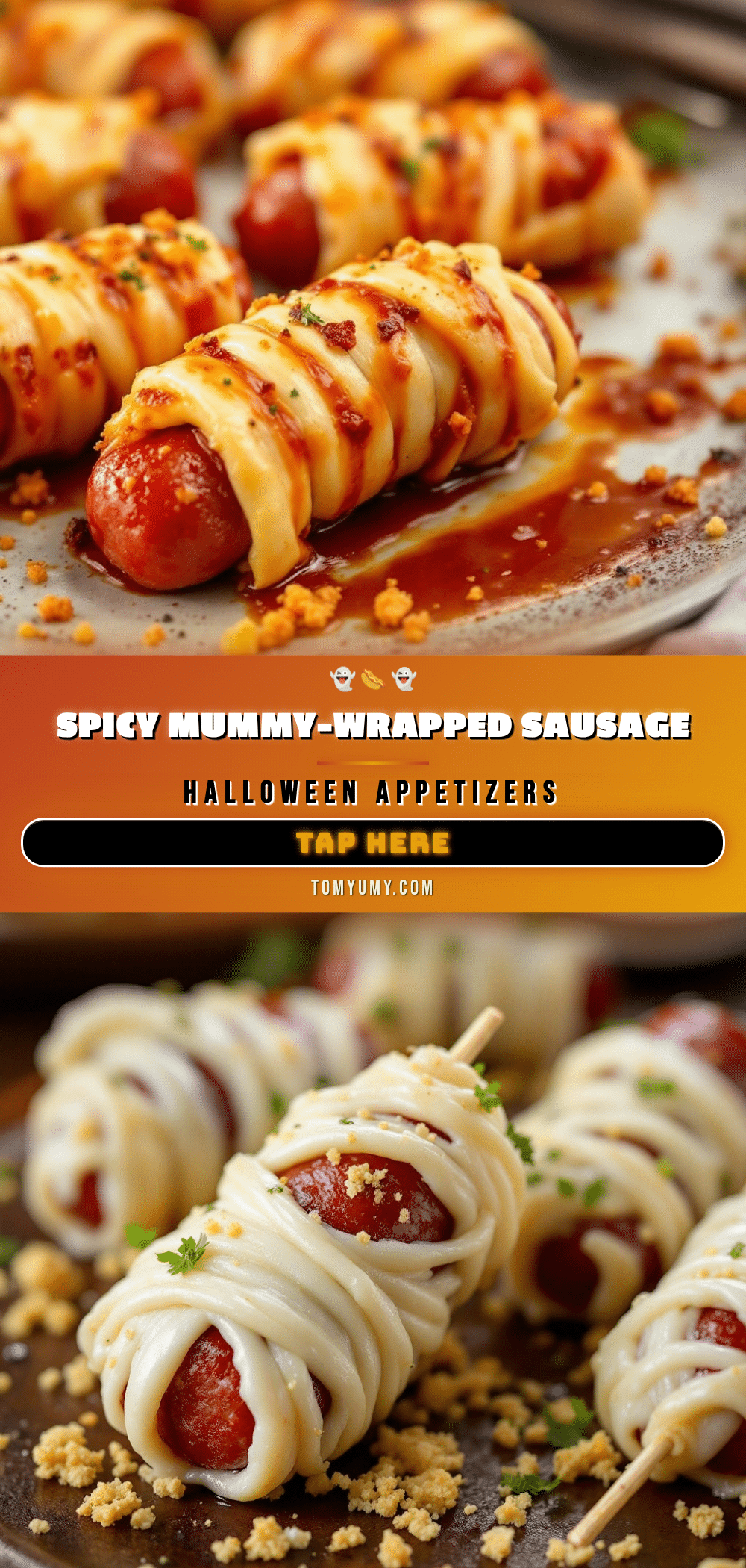 crispy mummy-wrapped sausage recipe