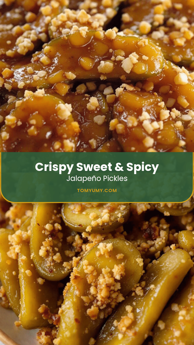 crispy sweet & spicy candied jalapeño pickles recipe