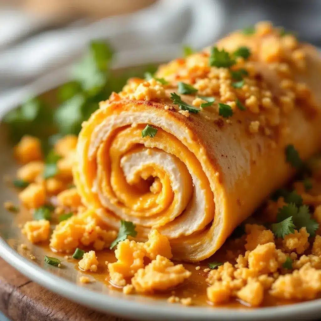 Crispy Turkey & Cheddar Pinwheel Lunch Rolls preparation steps