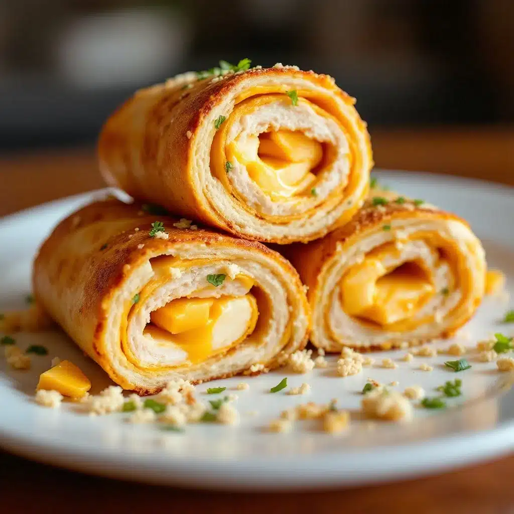 Crispy Turkey & Cheddar Pinwheel Lunch Rolls - featured image