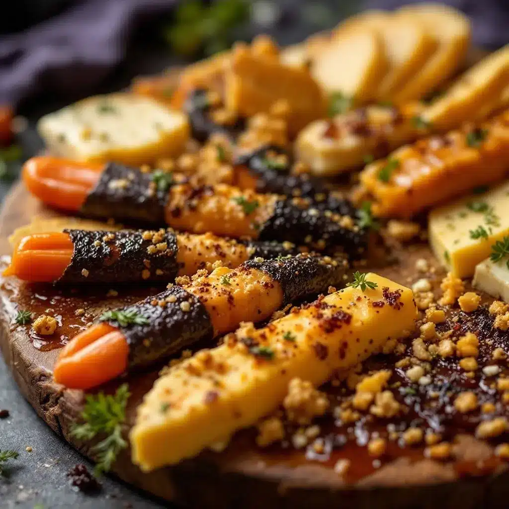 Crispy Witch Finger Cheese Board preparation steps