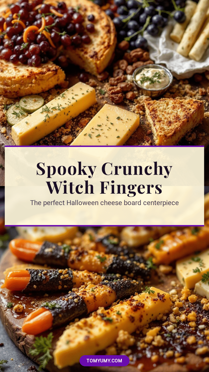 Crispy Witch Finger Cheese Board recipe
