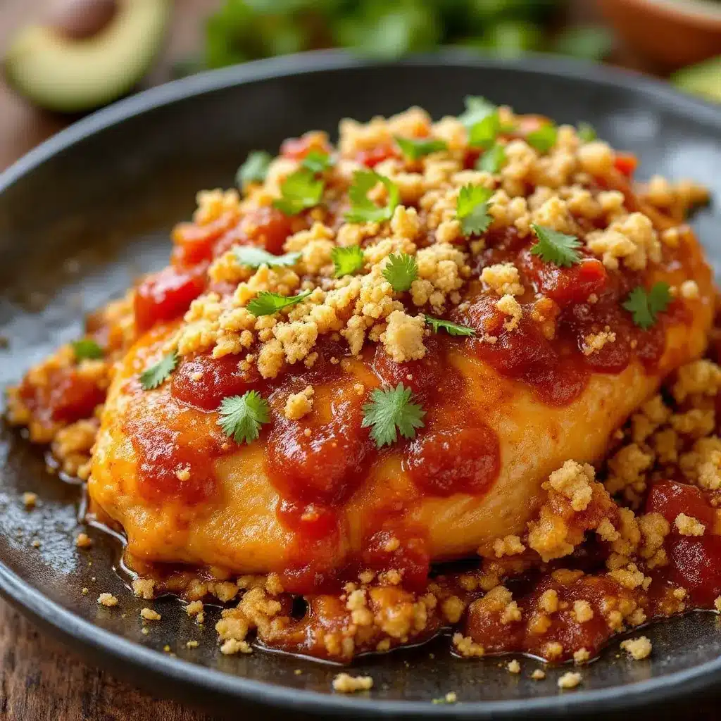 crockpot salsa chicken preparation steps