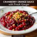 Easy Cranberry Orange Sauce with Fresh Ginger - featured image
