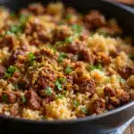 easy ground beef and rice skillet - featured image