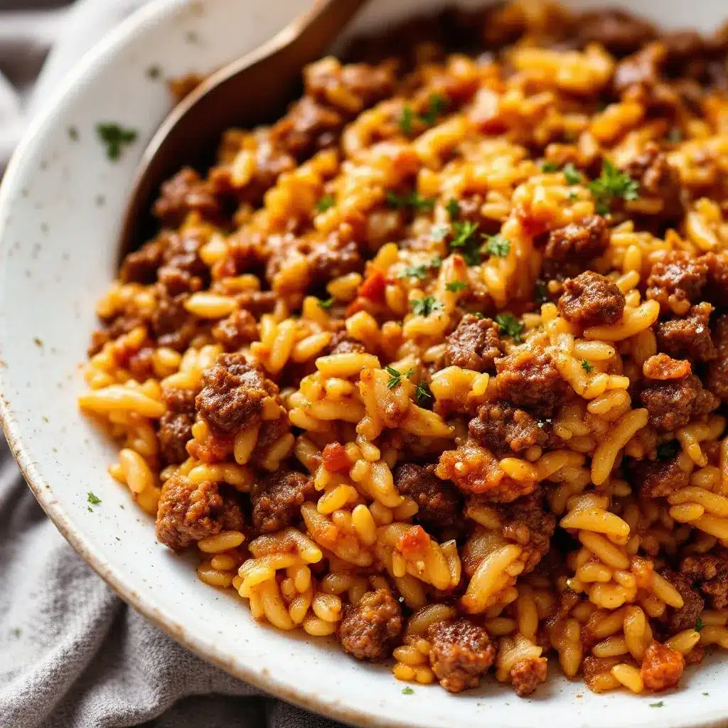 easy ground beef and rice skillet preparation steps
