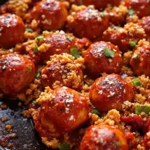 Easy One-Pan Turkey Meatball Sub Bake - featured image