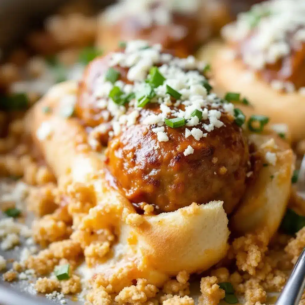 Easy One-Pan Turkey Meatball Sub Bake preparation steps