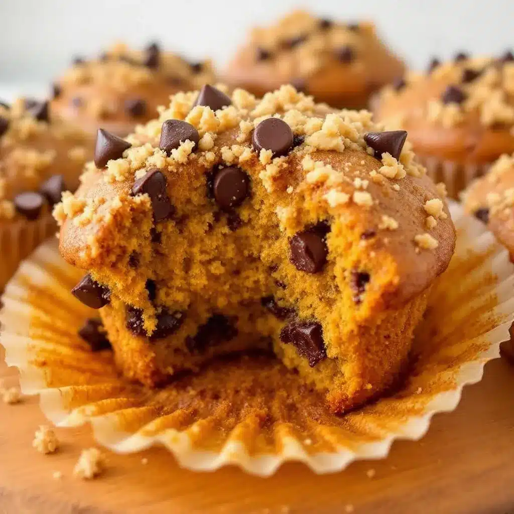 easy soft pumpkin streusel muffins preparation steps