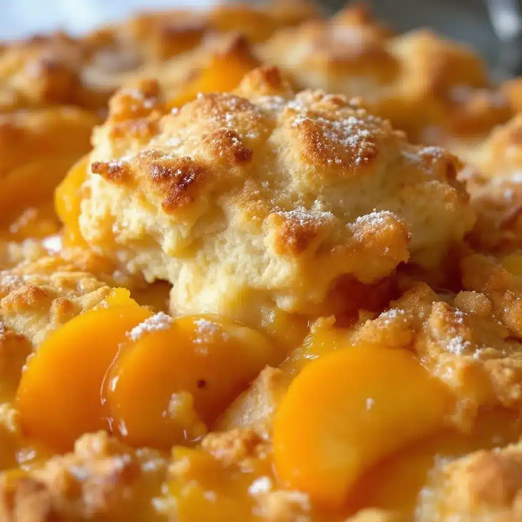 Fluffy Fresh Peach Cobbler with Buttermilk Biscuits preparation steps