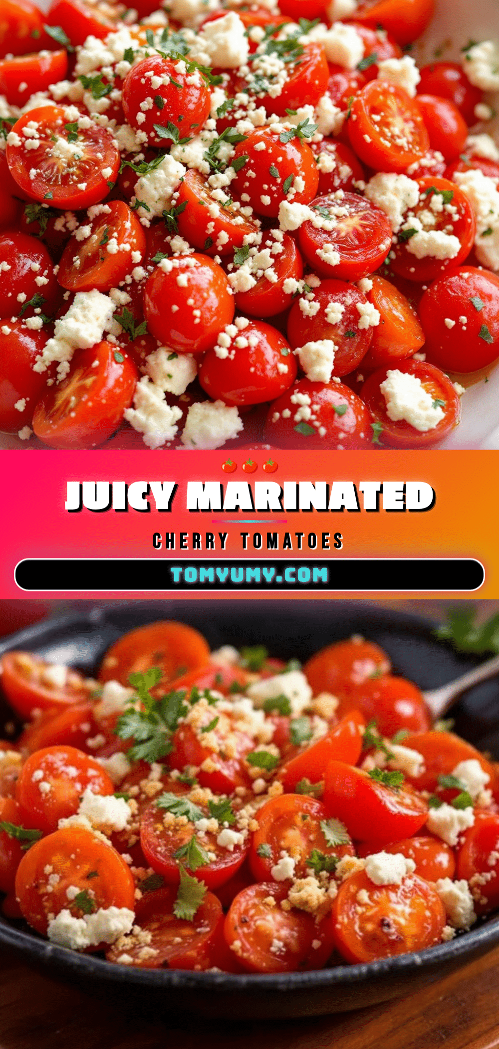 fresh marinated cherry tomato salad with feta recipe