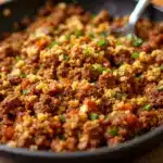 garlic butter ground beef skillet - featured image