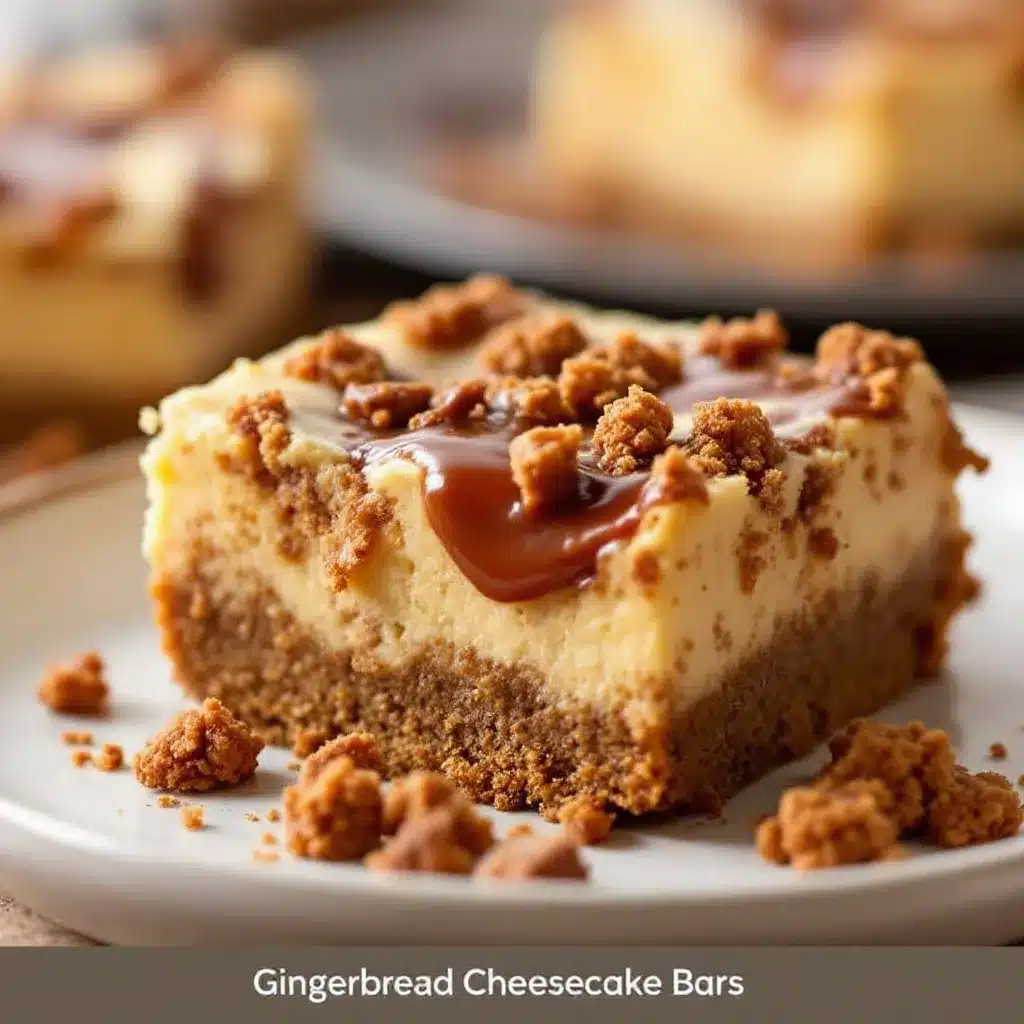 Gingerbread Cheesecake Bars preparation steps