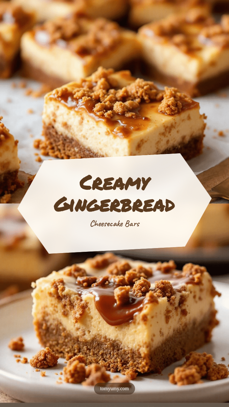 Gingerbread Cheesecake Bars recipe