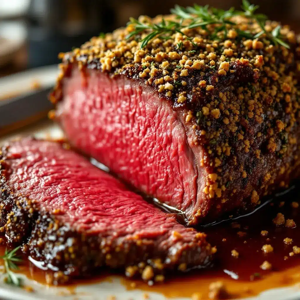 herb-crusted prime rib preparation steps