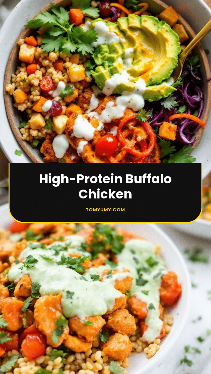 High-Protein Buffalo Chicken Meal Prep Bowls recipe